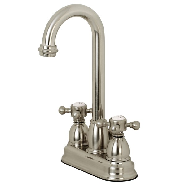 4" Centerset Bathroom Faucet, Brushed Nickel
